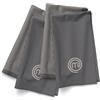 MasterChef Strofinacci Cucina Cotone 100%, Stracci Cucina con Appendi, Set di 4 Canovacci per Mani, Asciugatura e Altro, Motivo a Righe Grigio, Lavabili in Lavatrice, Resistenti al Calore
