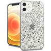 i-Paint Cover Custodia Protettiva per iPhone 12 Mini 5.4' Argento Glitterata - Case, glitter argento