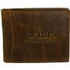 WILD THINGS ONLY !!! Portafoglio da uomo in vera pelle con protezione RFID | Confezione regalo