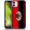 Head Case Designs Licenza Ufficiale AC Milan Rosso E Nero Stemma Custodia Cover in Morbido Gel Compatibile con Apple iPhone 11