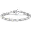 FANCIME - Braccialetto tennis con pietra di nascita, bracciali tennis in argento sterling con gemme per donne, gioielli raffinati, regalo per festa della mamma, Natale, compleanno per donne e ragazze