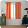 GIRASOLE HOME Coppia Tende Barbados Termiche Totalmente Oscuranti 2 Pannelli da 70x150cm con Tasca, Arancione
