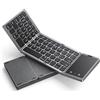 seenda Tastiera Wireless Pieghevole, Tastiera bluetooth Layout Italiana con Touchpad, Portatile Viaggio Mini Tastiera per ipad, Tablet, iphone, Telefono, PC, Apple Mac, Android, Windows