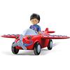 Toddys by siku 0116, Leo Loopy, Aereo a 3 parti con luci e suoni, Componibile, Con figurina mobile, Motore a frizione di qualità, Rosso/Grigio, Dai 12 mesi in su