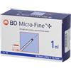 BD Micro-Fine + 30 Siringhe da Insulina 1 ml 0,33 mm 29 G 12,7 mm
