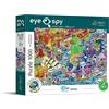 Trefl Prime - Puzzle UFT Eye-Spy Time Travel: Sydney, Australia - 1000 Pezzi, Dettagli Sorprendenti, Scene Divertenti, Cartone più Spesso, BIO, ECO