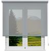 VIEWTEX Tenda a Rullo Screen 10% Grado di Apertura Grigio Perla 75 x 250 cm - Made in Europe - 5 Anni di Garanzia