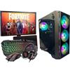 Outlet Computer Outsider PC Gaming Computer Fisso Desktop Completo GT730 - Tastiera - Mouse - Cuffie - Windows 11 PRO - WiFi USB - HDMI (Ram: 32 GB - Ssd: 1 TB, Monitor 24)