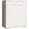 MB Muebles Bonitos, Credenza Madia Lander, Stile Moderno, Bianco Opaco, 60x71x30cm