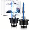 Asasytal D2R Lampadine Xeno HID, 35W 8000K Blu Freddo +300% Super Luminoso Fari Bi-Xenon, Kit Fari Allo Xeno per Auto, Sostituire per Lampadine per Fari Esterni Allo Xeno, 1 Paio