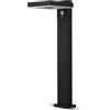 REV Lampada solare quadrata per esterni, in alluminio, con sensore di movimento e sensore crepuscolare, 5 W, 230 lm, 4000 K, IP44, batteria Li-io, 2200 mAh, intercambiabile