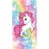TAMEOLIE Asciugamano unicorno 70 x 140 cm, per bambini, ragazze, 100% cotone, telo mare, unicorno, morbido, ad asciugatura rapida, morbido, cavallo