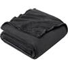 EHEYCIGA Coperta Pile Matrimoniale Maxi, Plaid Letto Coperte Pile di Flanella Calda Morbida, King 230x270 Grigio Scuro
