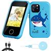 3T6B Smartphone per Bambini/Bambina, Cellulare per bambini, Telefono Giocattolo Educativo con Doppia Fotocamera, Lettore MP3, Compreso Favola, Disegno, Sveglia, Regalo per Bambini Dai 3 ai 12 Anni