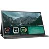 DroiX 15,6 Monitor portatile con batteria integrata 10000 mAh Touchscreen 4K 3840x2160 60HZ HDMI USB Type-C Ingressi per PC Laptop (S23B-TOUCH-BATTERY)