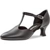 Diamant Damen Tanzschuhe 053-006-034, Scarpe con Tacco Donna, Nero (Black), 45 EU