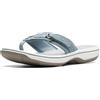 Clarks Women's Breeze Sea Flip Flop, New Black Synthetic, 12 B(M) US
