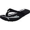PUMA Unisex Epic Flip v2 Flip-Flop, White-Black, 35.5 EU
