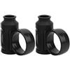 Mxtech Ausiliario per bacchette antiscivolo, clip di controllo per bacchette, per batterista(black)