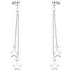 SOFIA MILANI - Orecchini Donna Argento 925 - Orecchini Pendenti a Sfera Stella - 20675