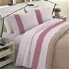 BANZAII TEXTILE INNOVATOR ONLINE Banzaii Completo Lenzuola Invernale Felpate in Flanella Anti-Pilling 100% Cotone Matrimoniale (per Materasso 160/170 cm, Altezza Fino a 35 cm) Rachele Rosa