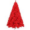 Alberi di natale artificiali Lussuoso Albero Di Natale Dorato Artificiale Rosso Con Supporto In Metallo 120 Cm, 150 Cm, 180 Cm, 210 Cm, 240 Cm Grande Albero Di Natale Decorazione Per La Casa, PVC