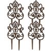 Dehner - Recinzione per aiuole in ghisa a Colomba, 4 Pezzi, ciascuno di Circa 35 x 21,5 x 1 cm