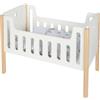 small foot Lettino per Bambole in Legno Little Button, incl. Lenzuola reversibili, dai 3 Anni in su, 12945, 12495