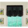 Today's Curtain Emelia Original - Inserto a ventaglio in voile, colore: nero, 76,2 cm x 101,6 cm
