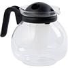 Fackelmann 2061050 Caraffa per teiera Speciale a microonde, Vetro, Plastica, Nero, 11 x 15 x 9,6 cm