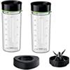 Braun BRSK002 TriForce Smoothie2Go set di miscelazione, nero