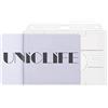 Uniclife Porta Badge Orizzontale a 2 Carte con Slot per il Pollice Custodia Protettiva Rigido in PC Trasparente per Ufficio Scuola Carte d'Identità Carte di Credito Patenti e Tessere, Confezione da 2