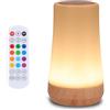 GREENTREEN lampada da comodino, telecomando lampada da tavolo, dimmerabile, cambia colore, lampada da notte con USB touch (Mini luci) (Rosa)