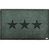 Hanse Home Zala Living, zerbino grigio con stella, Poliammide, grigio., 120 x 200 x 0,7 cm