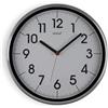 VERSA Natxitua Orologio da Parete Decorativo per Cucina, Soggiorno o Sala da Pranzo, Stile Semplice e Tradizionale, Misure (Al x L x P) 30.5 x 30.5 x 4.3, Colore Bianco e Argento.