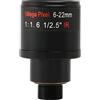 Aiwjeakh Lente di CCTV 1/2,5 pollici 6-22 mm 5 MP M12 Monte Varifocal Obiettivo F1.6 per 4 MP / 5 MP CMOS/CCD Sensore di sicurezza IP/AHD Camera