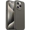 JETech Cover Silicone per iPhone 15 Pro Max 6,7 Pollici, Protettiva per Tutto il Corpo Morbida al Tatto, Custodia Antiurto (Grigio Creta)