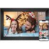 YENOCK Cornice portafoto digitale 10,1 pollici con memoria interna 32 G Smart WiFi cornice digitale 1280 x 800 IPS Touch Screen Sensore di movimento Auto Rotazione Condividi foto e video istantaneamente