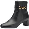 Geox D Pheby 50, Stivale alla Caviglia Donna, Nero, 36.5 EU