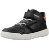 Geox J Hyroo Boy A, Scarpe da Ginnastica, Nero Arancione, 35 EU