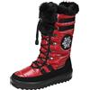 Manitu Stivali Polar-Tex, Neve Donna, Colore: Rosso, 38 EU