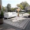 Elle Decoration Tappeto per interni ed esterni, reversibile, resistente alle intemperie e all'acqua, moderno motivo geometrico, a rombi, per giardino, balcone, terrazza, soggiorno, lino, 160 x 230 cm