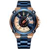 Curren 8345 - Orologio da polso da uomo, con lancette luminose, al quarzo, colore: Blu