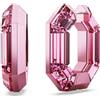 Swarovski Orecchini a cerchio Lucent, Forma ottagonale, Piccoli, Rosa