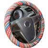 Mayco Bell 2017 Stile Etnico Grossolano Lino Panno Auto Coprivolanti Anti Scivolo e Assorbimento del Sudore Auto di Copertura Wrap (B)