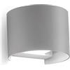 GEA LUCE S.R.L. HENK-R 2x5W 4000K grigio IP54 - GES872N