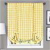 Achim Curtain Home Furnishings Tenda per Finestra a Quadri, 106,7 x 160 cm, Giallo e Bianco, Misto Cotone, W 42 x L 63 (1 Panels)