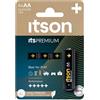 ITSON, AA Premium batterie alcaline, confezione da 4, consigliate per fotocamere, controller di gioco, LR6IPR/4CP