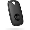 Tile Pro (2022) Bluetooth Trova oggetti, 1 Pezzo, Portata di rilevamento 120 m, compatibile con Alexa e Google Smart Home, iOS e Android, Trova chiavi, telecomandi e altro, nero