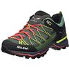 SALEWA WS MTN TRAINER LITE GTX, Scarpe da Escursionismo Donna, Feld Green Fluo Coral, 42 EU